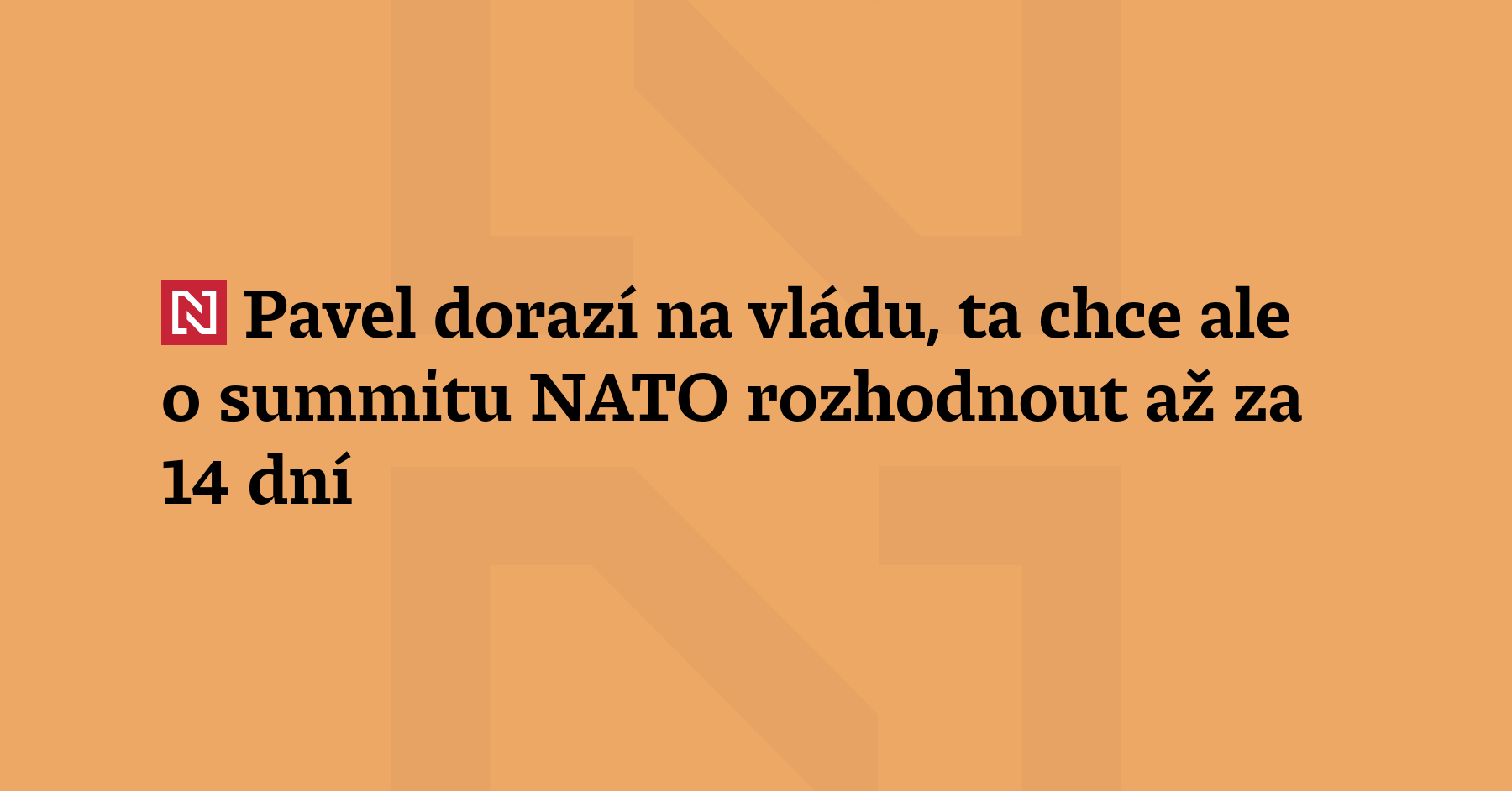 Za účasti prezidenta Petra Pavla bude zítra jednat vláda And