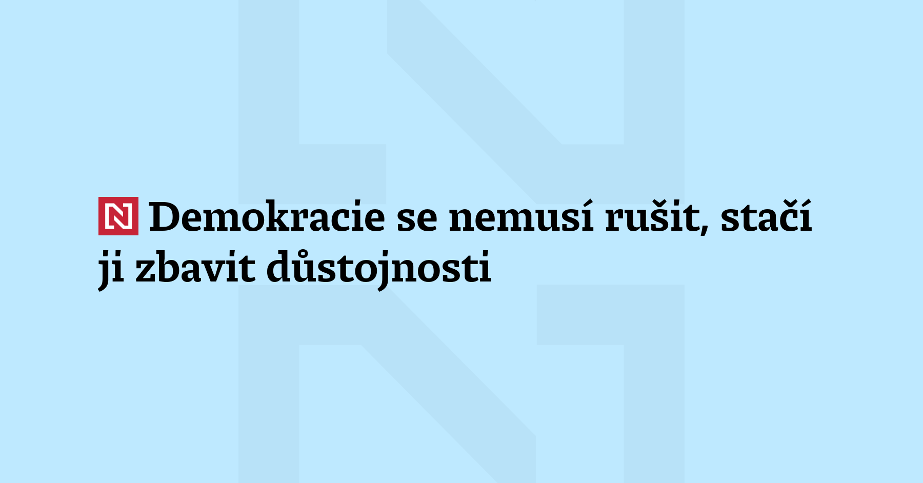 Esej Josefa Pallase: Největším nebezpečím není, že se jednou