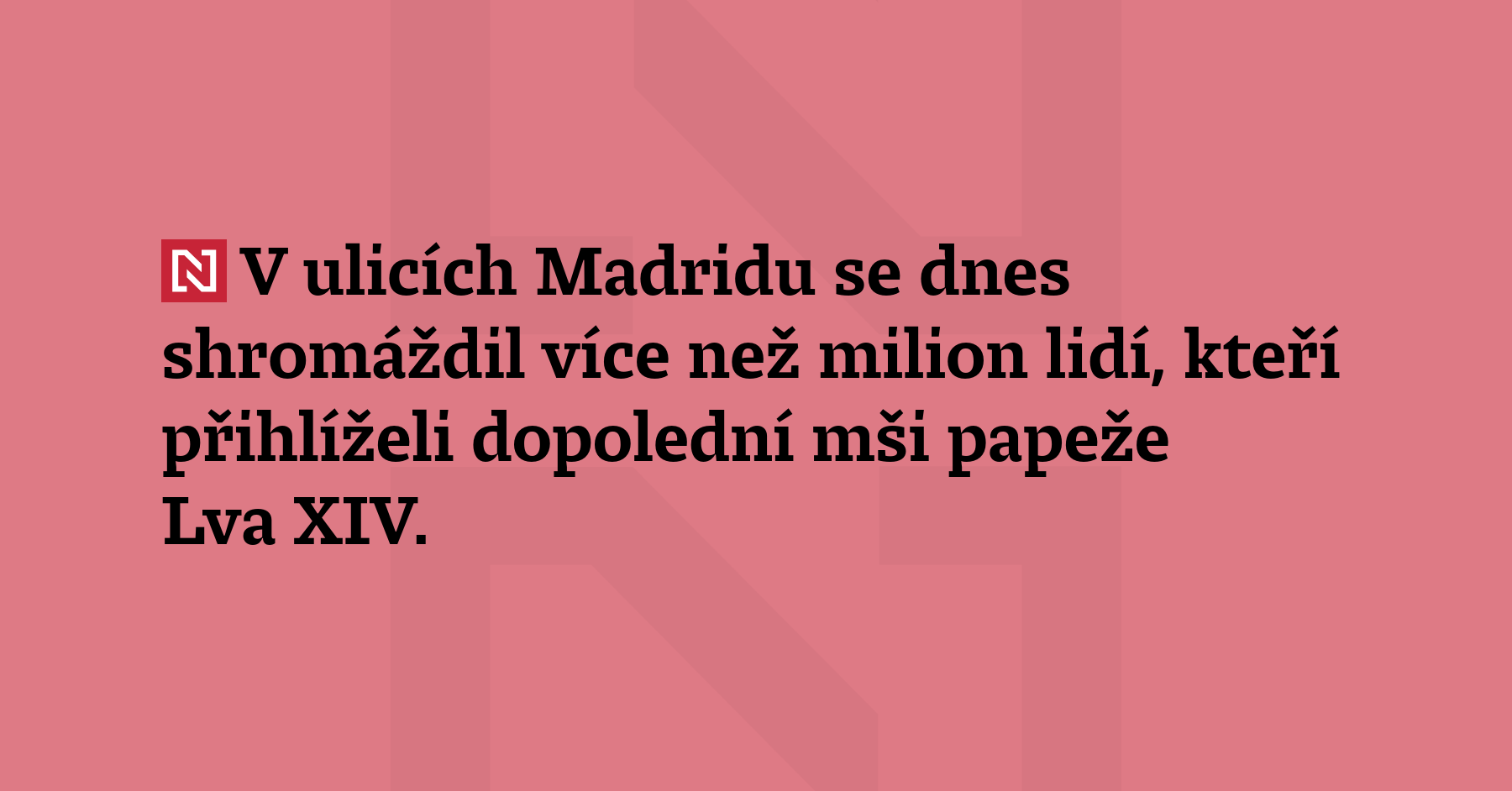 V ulicích Madridu se dnes shromáždil více než milion lidí, k