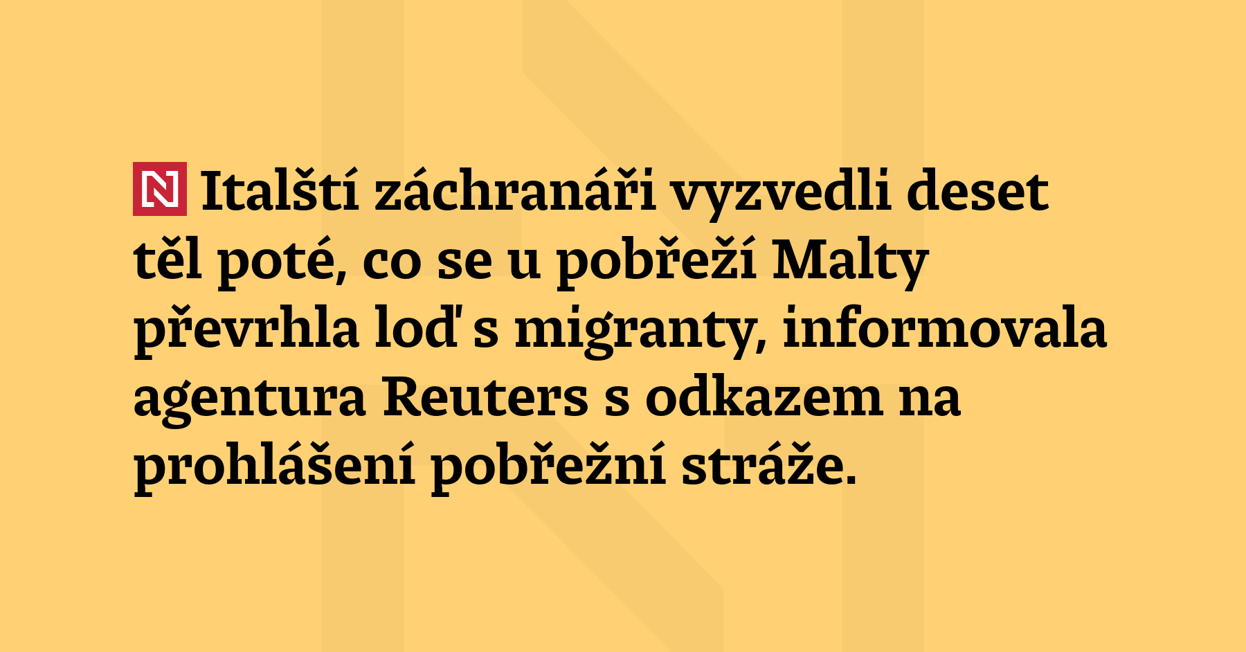 Italští záchranáři vyzvedli deset těl poté, co se u pobřeží 