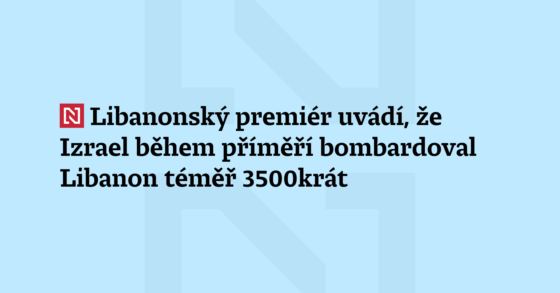 Izrael provedl téměř 3 500 leteckých úderů na Libanon a stov