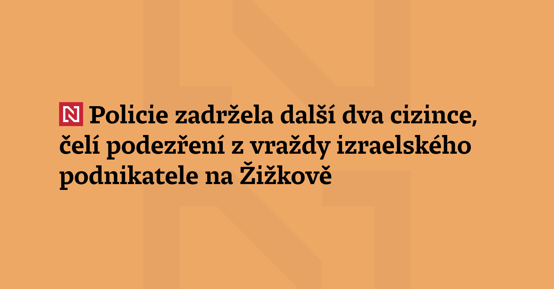 Policie zadržela další dva cizince, kteří čelí podezření z v