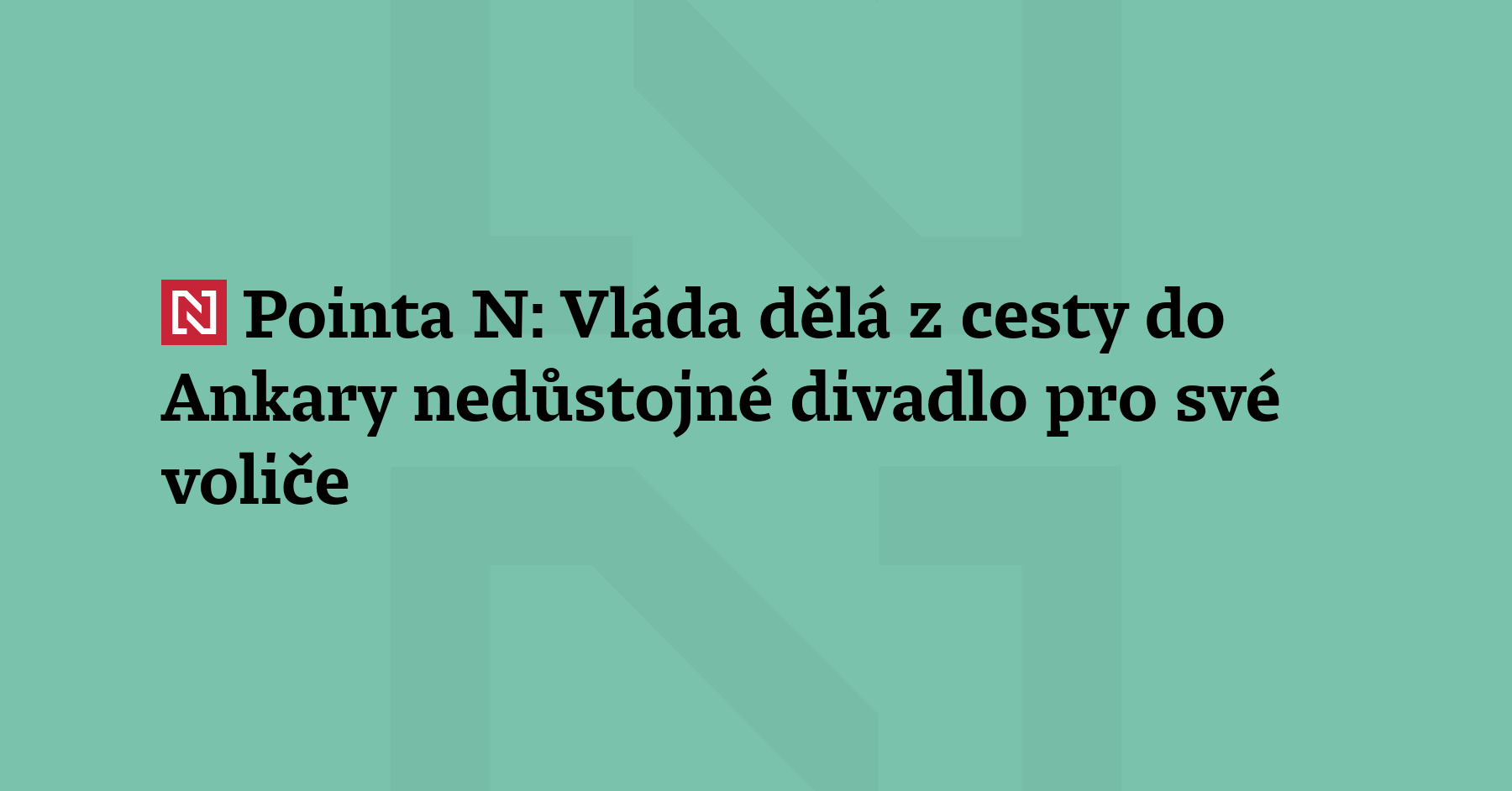 Pointa N: Stále není jasné, jestli prezident Petr 