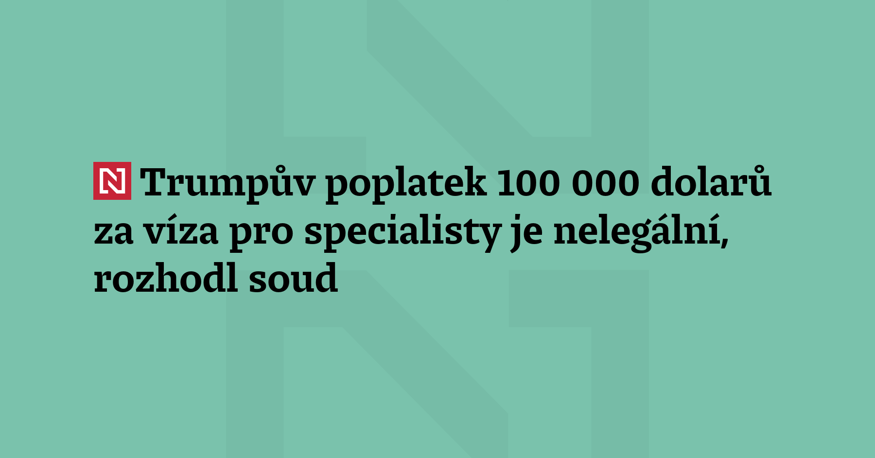 Americký federální soudce rozhodl, že poplatek ve 