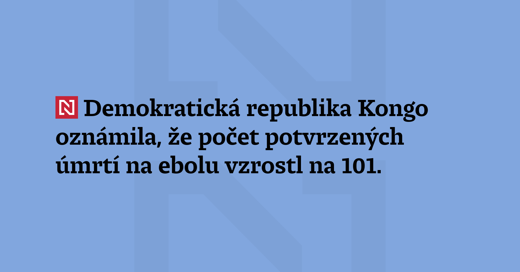 Demokratická republika Kongo oznámila, že počet po