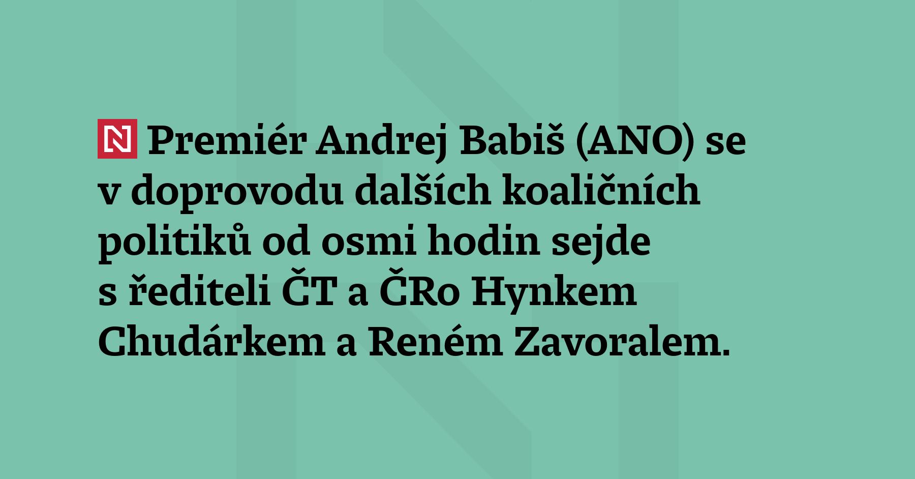 Premiér Andrej Babiš (ANO) se v doprovodu dalších koaličních