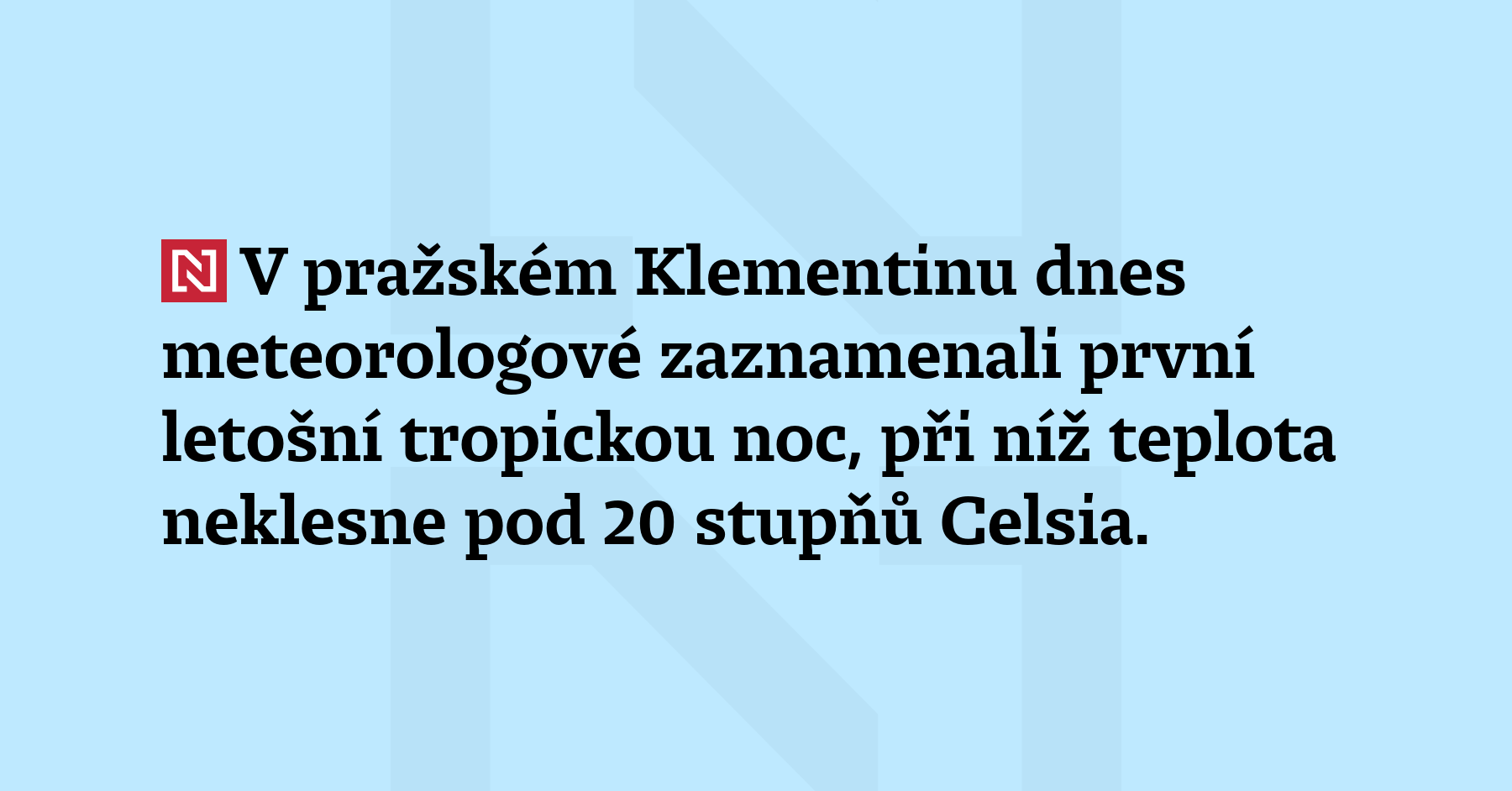 V pražském Klementinu dnes meteorologové zaznamena