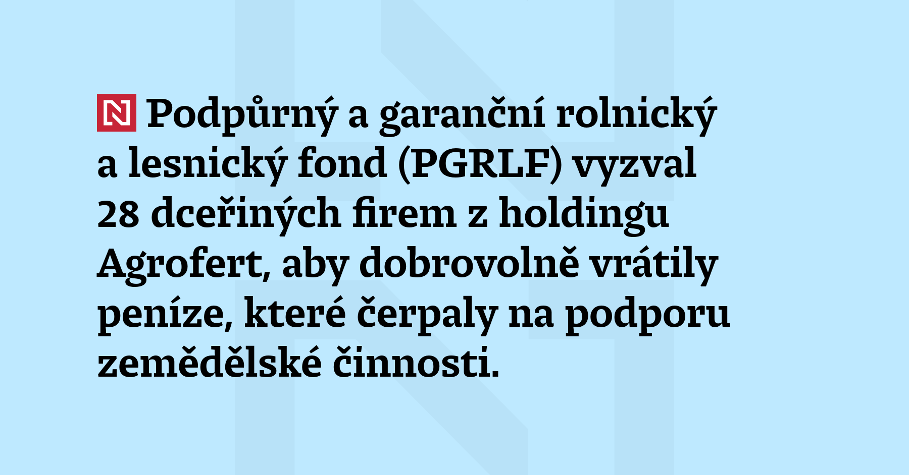 Podpůrný a garanční rolnický a lesnický fond (PGRL