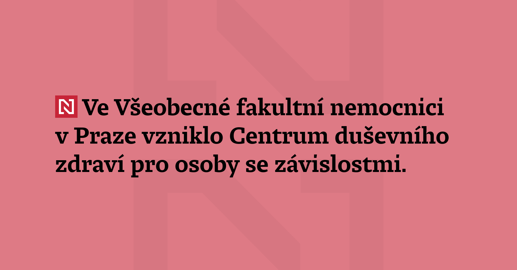 Ve Všeobecné fakultní nemocnici v Praze vzniklo Centrum duše