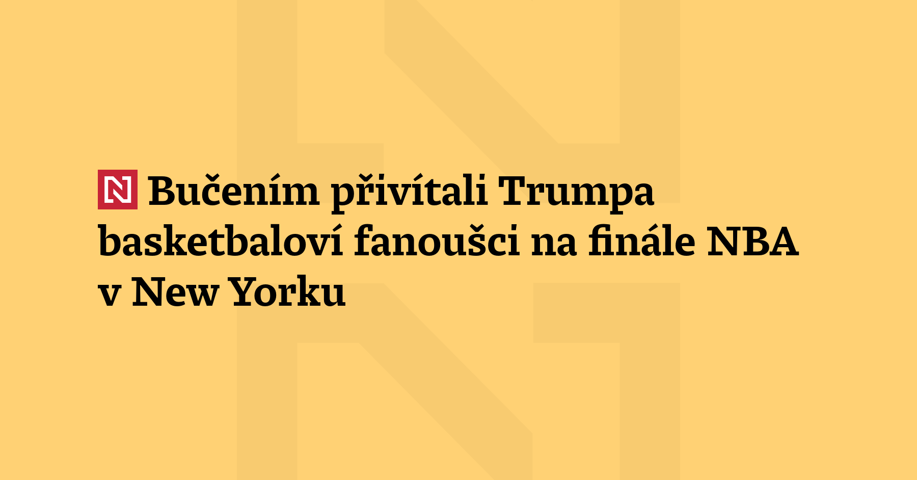 Hlasitým bučením přivítali v pondělí amerického prezidenta D