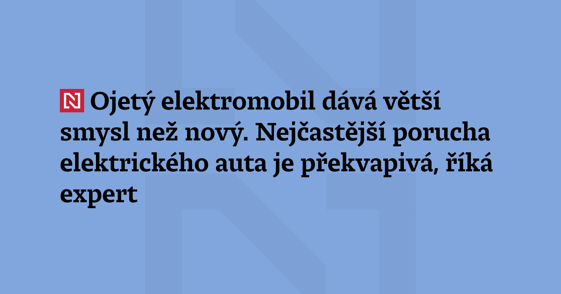 „Auta stará pět nebo sedm let mají často stále 85 