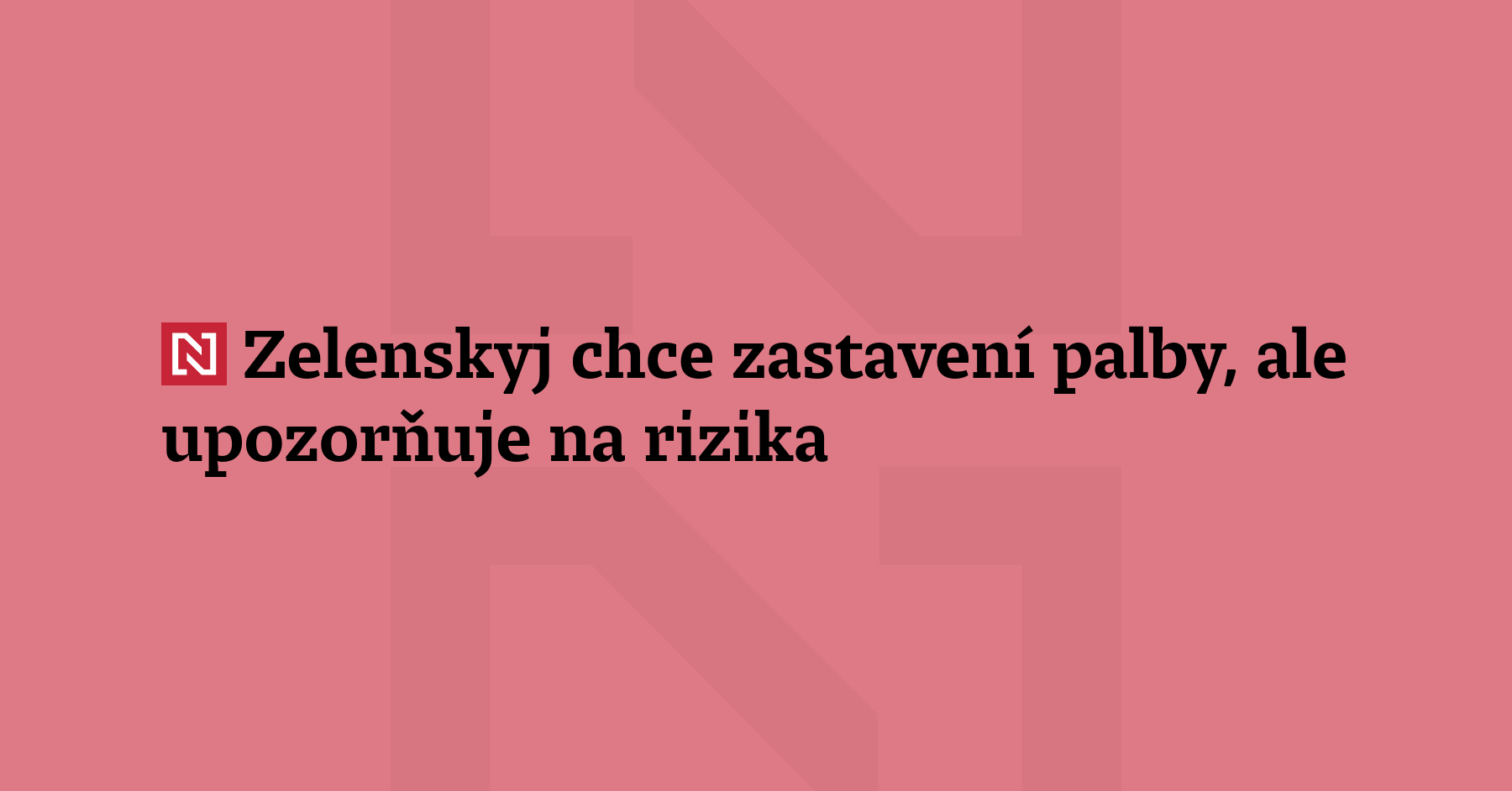 Aby mohla být zastavena palba, měli by se sejít lí