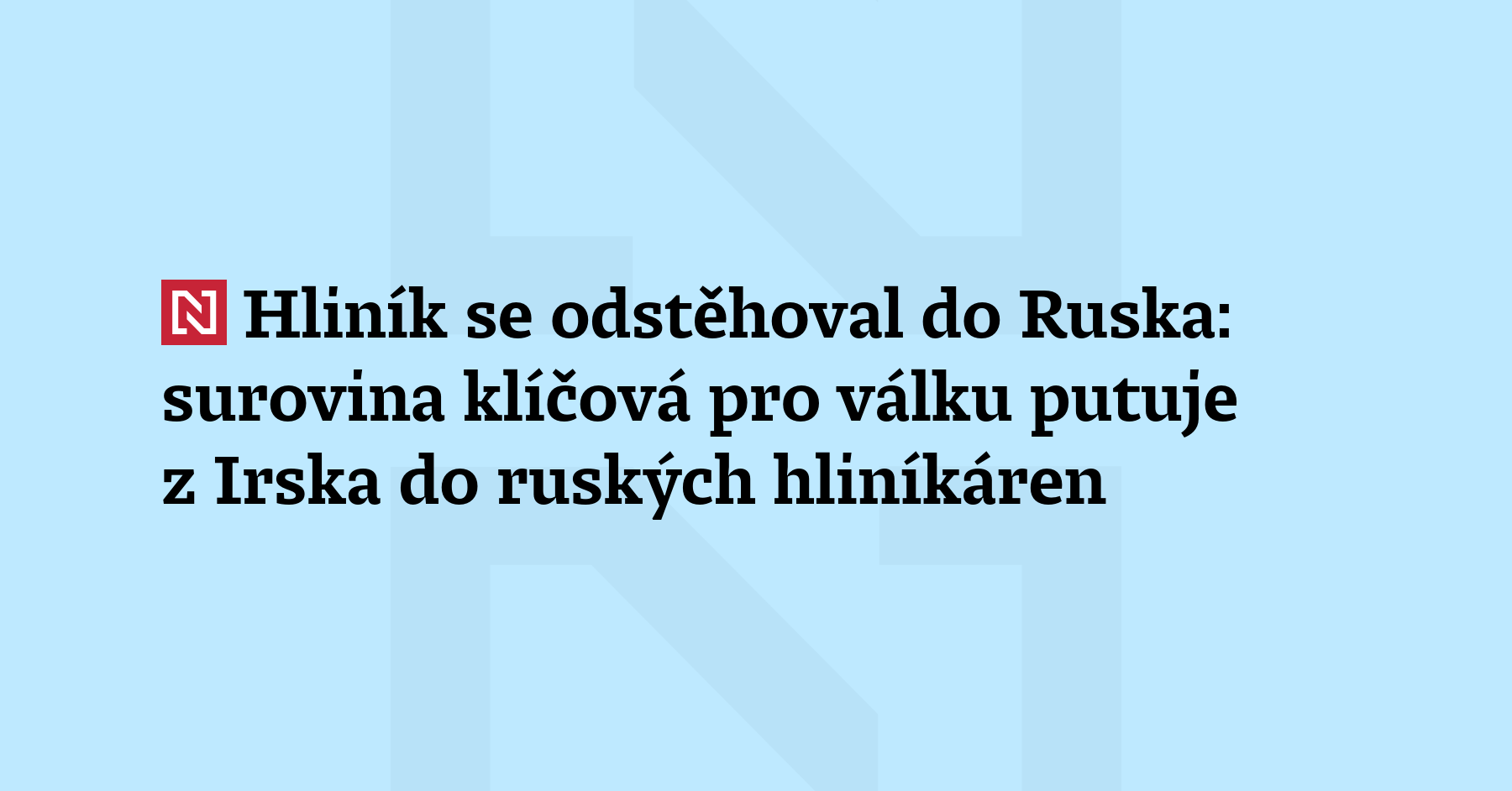 Irsko řeší, zda omezit ruský vliv na tamní závod A