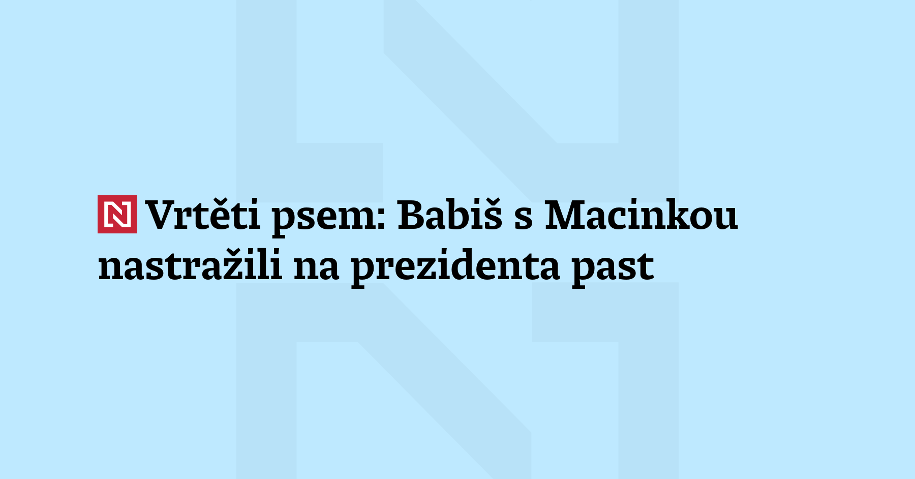 Petr Pavel v pondělí zamířil na jednání vlády, s Babišovým..