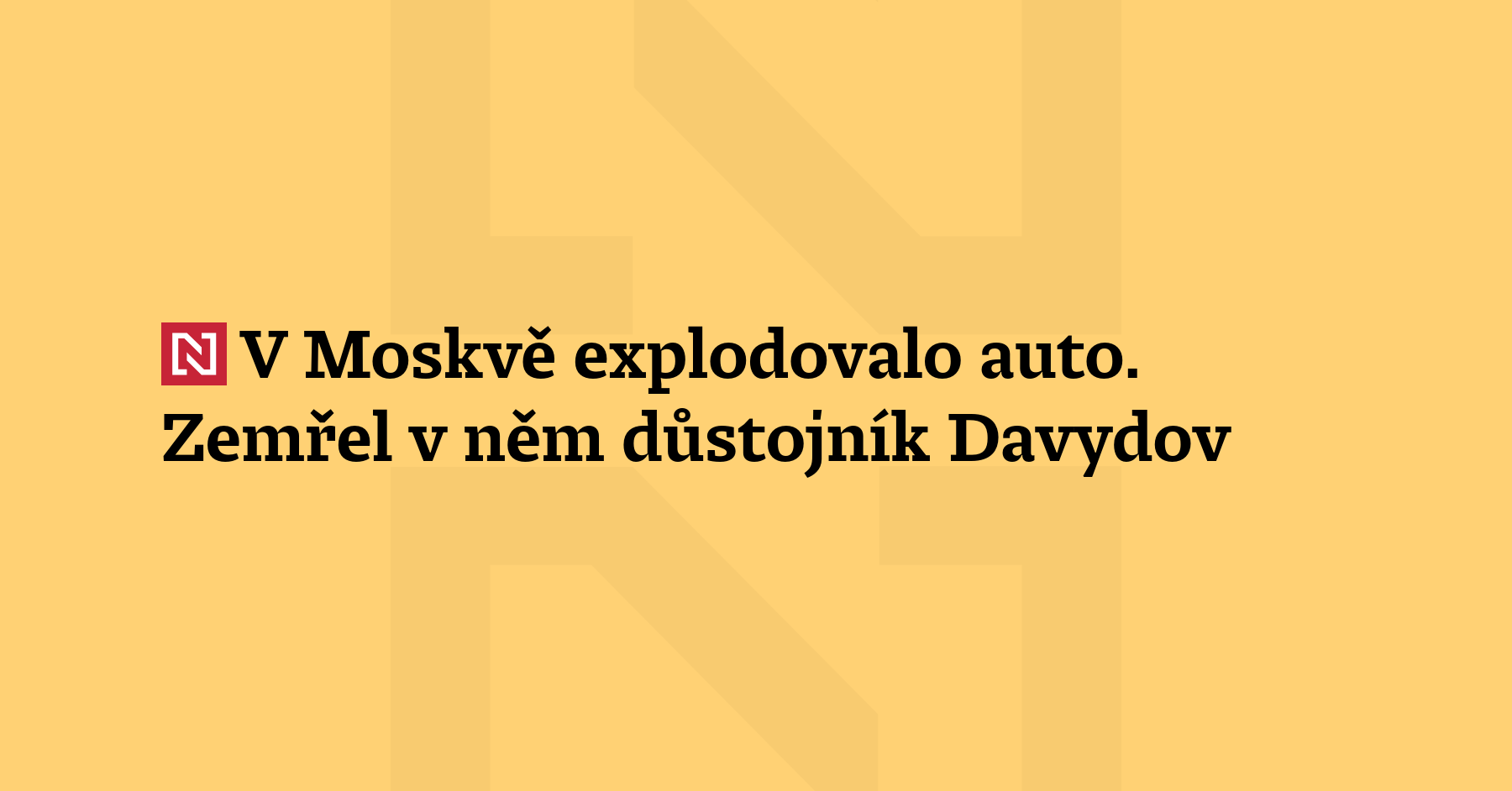 V autě, které dnes ráno explodovalo v moskevské Ba