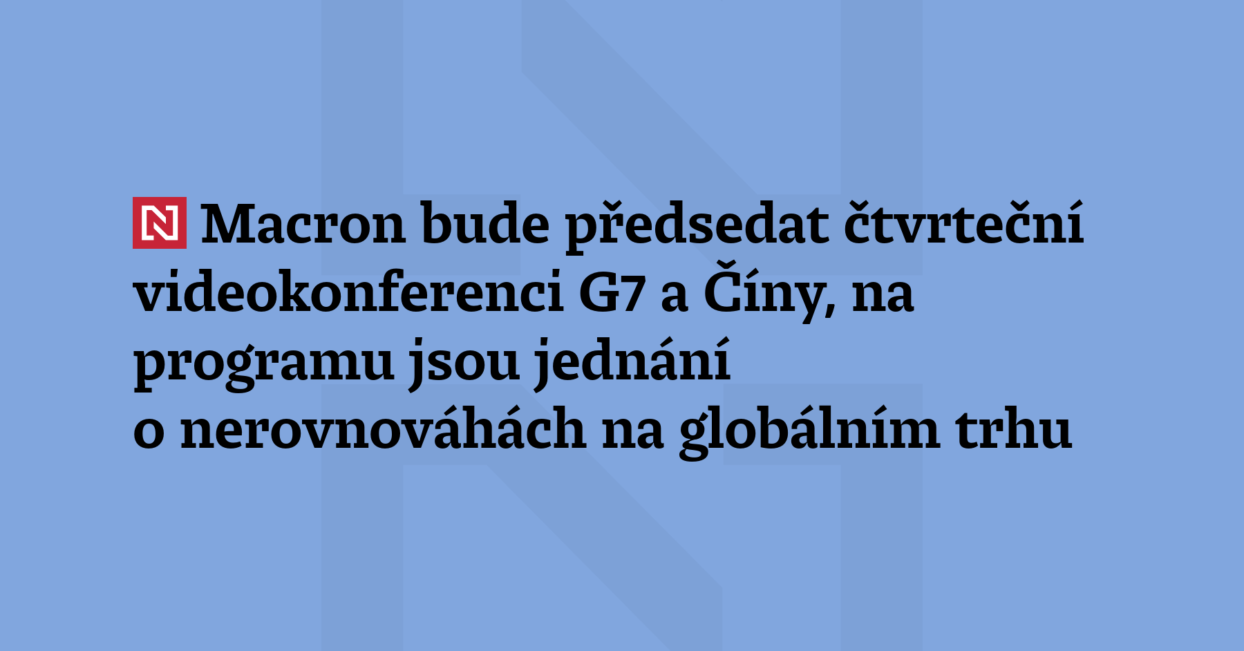 Francouzský prezident Emmanuel Macron bude předsed