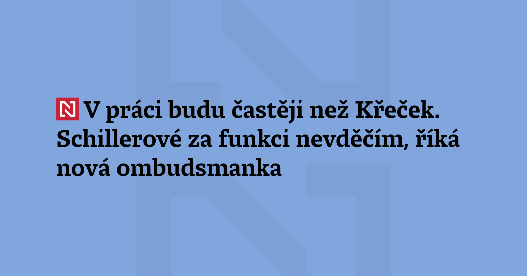 Budoucí ombudsmanka Eva Kostolanská v rozhovoru s 