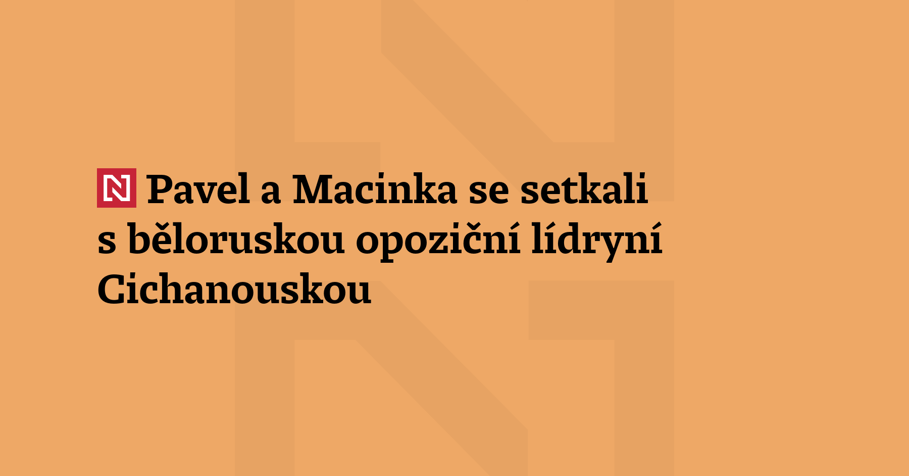 Prezident Petr Pavel dnes s běloruskou politickou aktivistko
