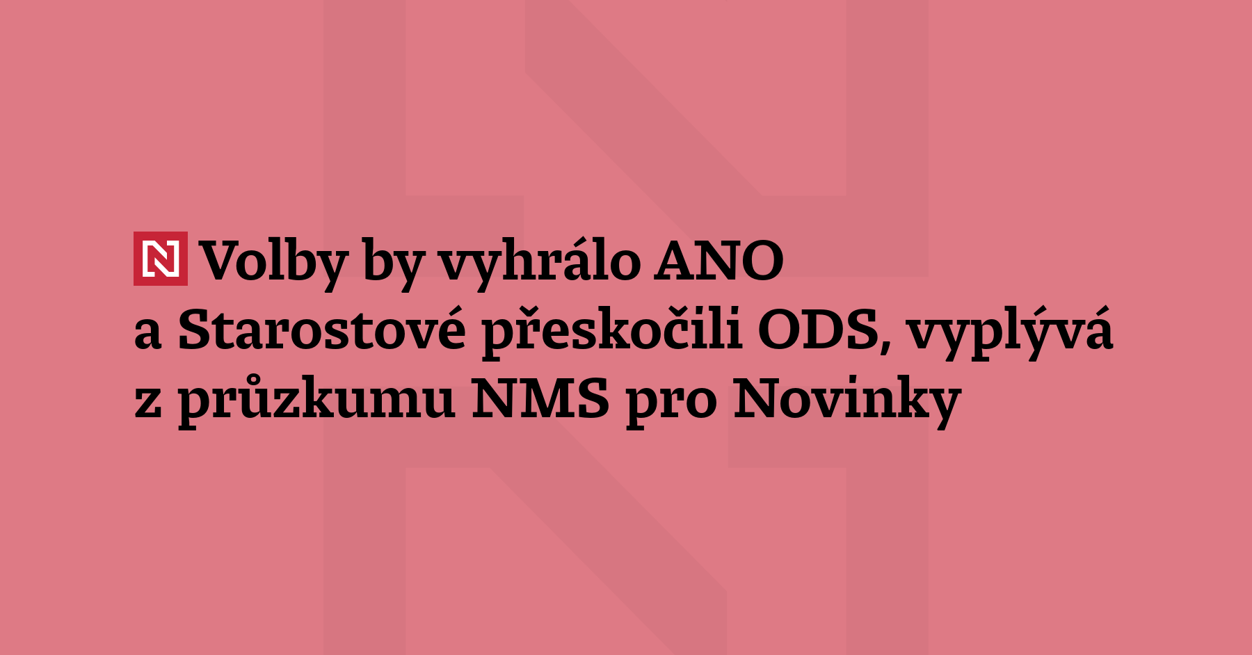 Hnutí ANO by v červnu vyhrálo sněmovní volby se zi