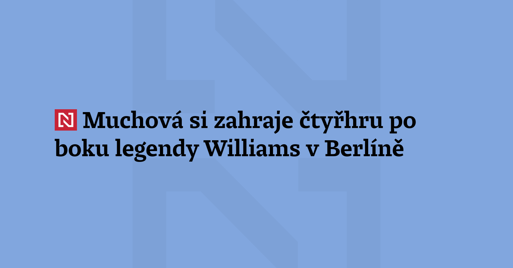 Karolína Muchová si příští týden zahraje po boku č
