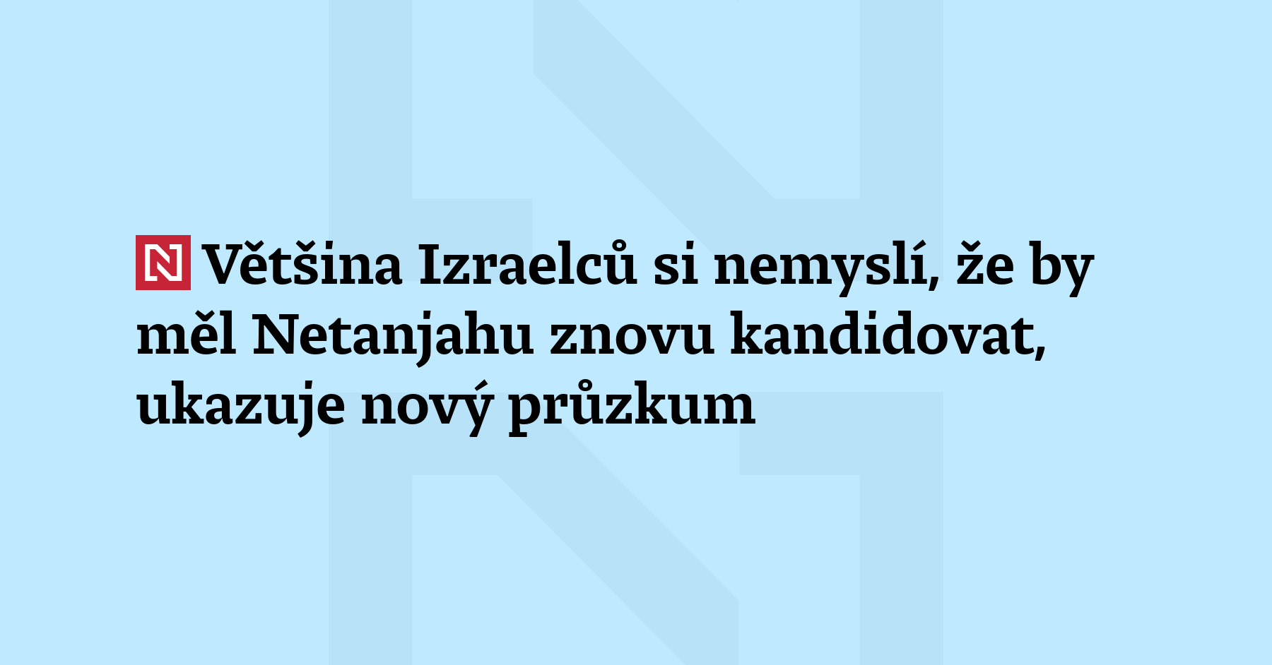 Průzkum Izraelského institutu pro demokracii ukazu
