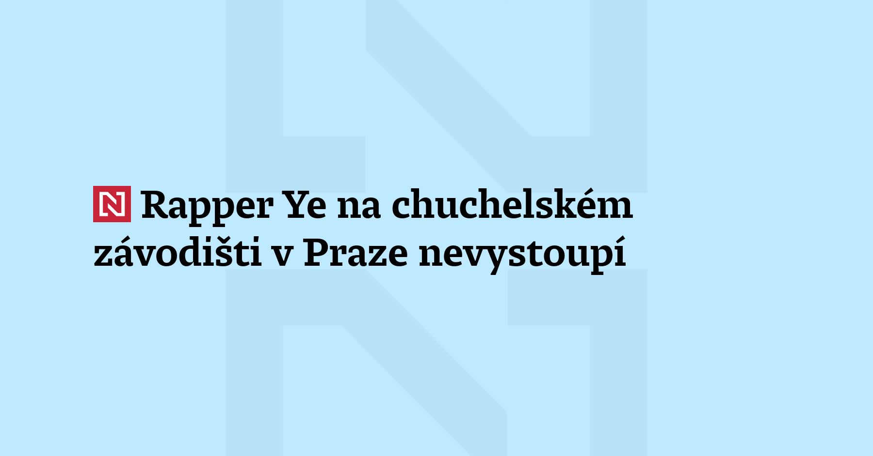 Americký rapper Ye, dříve známý jako Kanye West, letos v čer