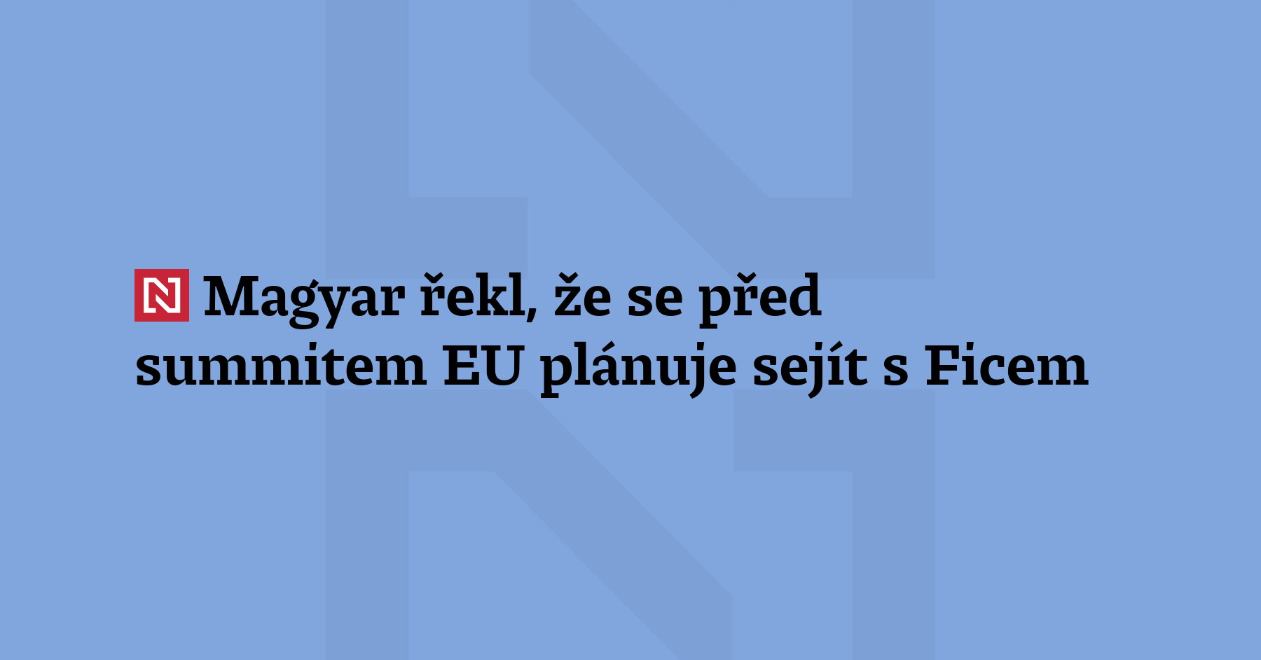 Maďarský premiér Péter Magyar se před summitem EU, který se.