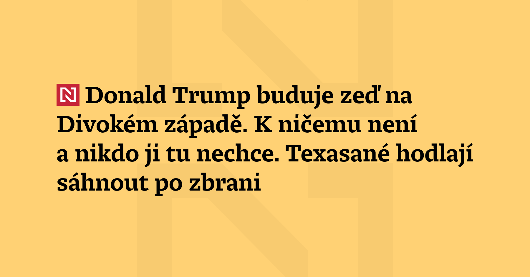 V západním Texasu se lidé potýkají s federální vládou, která