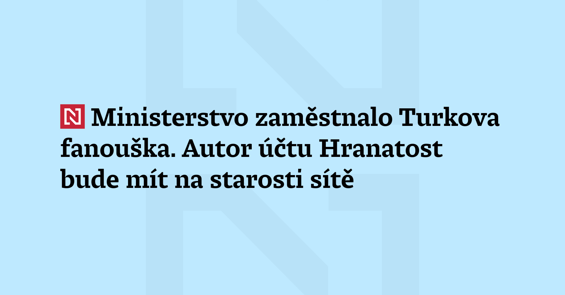 Na ministerstvu životního prostředí dostal místo správce Hra