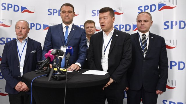 Vedení SPD. Foto: ČTK