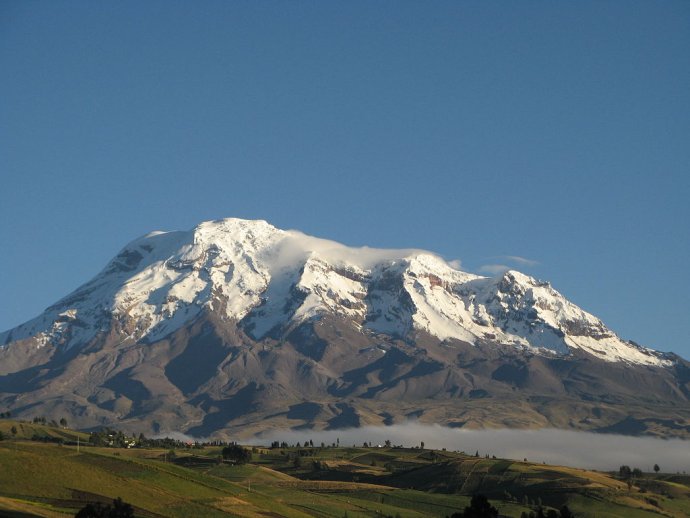 Chimborazo, výška 10 900 metrů. O co, že to nezapomenete? Foto: Kilobug, Wikimedia Commons