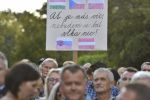 Symbolem středoevropského odporu proti Evropské unii se pro mnohé stal maďarský premiér. Podporu mu vyjádřili na demonstraci nazvané Orbán za nás, my za Orbána. Foto: ČTK