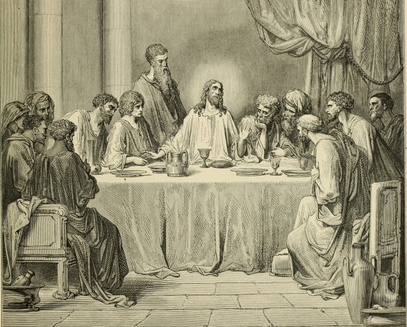 Poslední večeře. Autor: Gustave Doré.