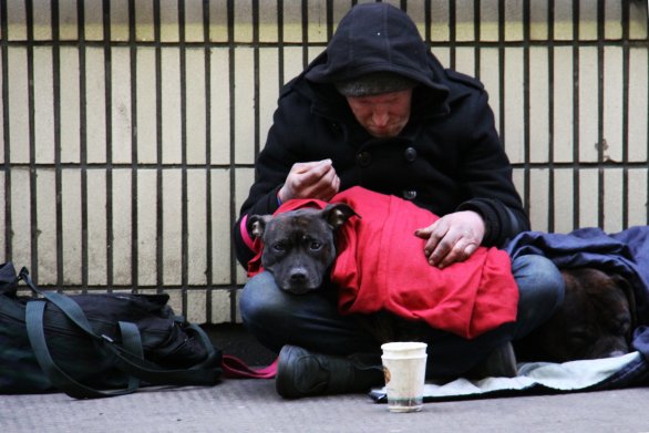 Muž bez domova. Foto: Nick Fewings, fotobanka Unsplash