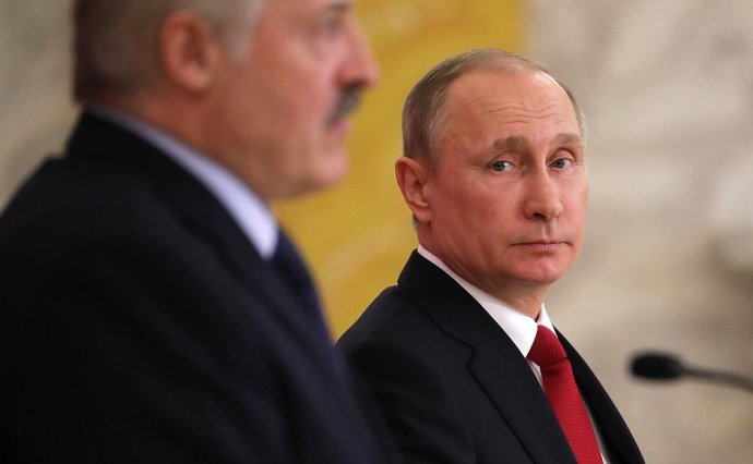 Vladimir Putin a Alexandr Lukašenko. Foto: kremlin.ru