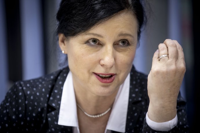 Eurokomisařka Věra Jourová. Foto: Gabriel Kuchta, Deník N