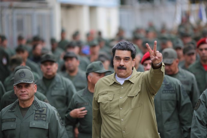 Maduro opírá svůj režim o armádu. Foto: Úřad prezidenta via Reuters
