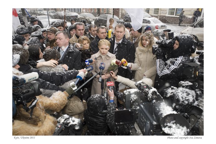 Julie Tymošenková zatím nikdy nevybojovala nejvyšší funkci. Už dlouho je ale první dámou ukrajinské politiky. Foto: Iva Zímová
