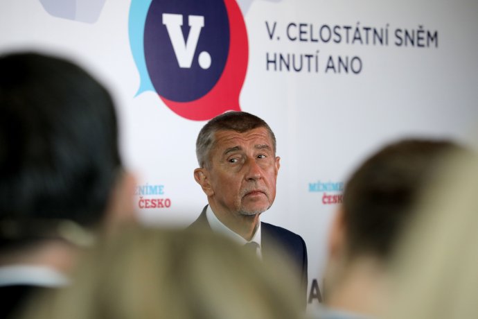 Sněm hnutí ANO, předseda Andrej Babiš. Foto: Ludvík Hradilek, Deník N