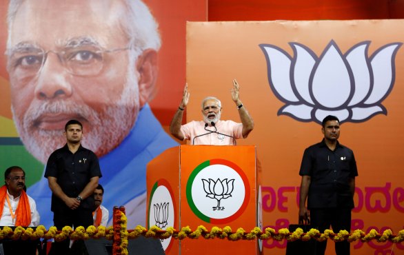 Indický premiér Naréndra Módí. Foto: Abhishek Chinnappa, Reuters