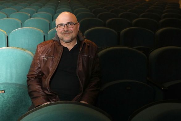 Michal Lang ve "svém" divadle.