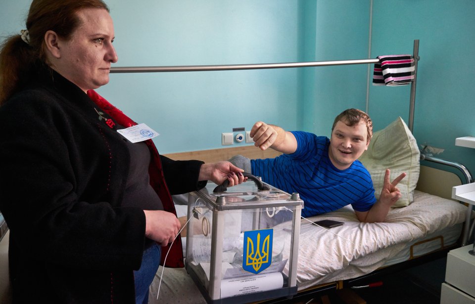 Hlasovali i vojáci na frontové linii, i zranění ve vojenských nemocnicích. Foto: Iva Zímová