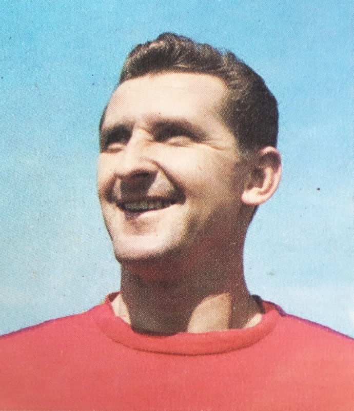 Fotbalista Jiří Hanke v druhé polovině 50. let. Foto: Biel/Bienne