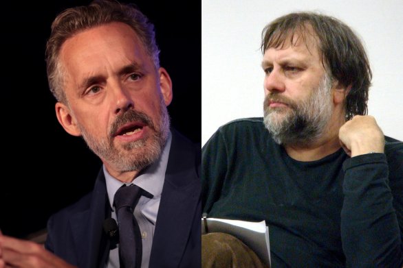 Peterson vs Žižek. Foto 1: Gage Skidmore, Foto 2:Andy Miah, Flickr