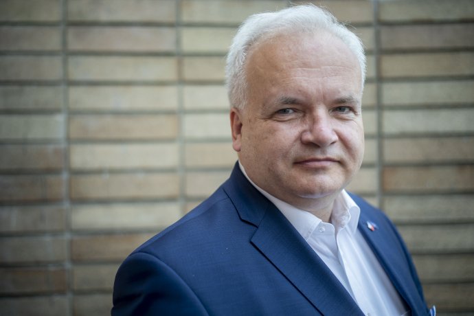 Lídr kandidátky KDU-ČSL do Evropského parlamentu Pavel Svoboda. Foto: Gabriel Kuchta, Deník N