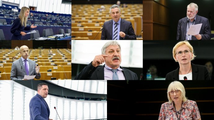 8 z 21 českých poslanců Evropského parlamentu v 8. volebním období 2014 2019. Foto: © European Union 2017 – Source EP