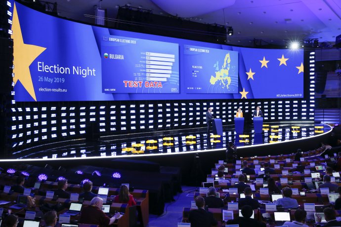 Evropské volby 2019: tiskové středisko. Foto: P. Buissin © European Union 2019 - Source EP