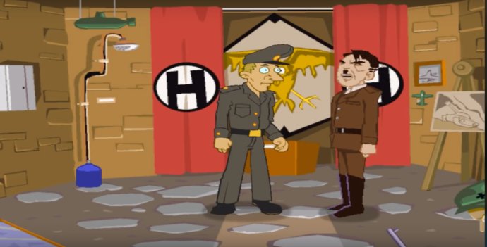 Ve hře Polda 2 vystupovala postavička Adolfa Hitlera. Foto: YouTube.com