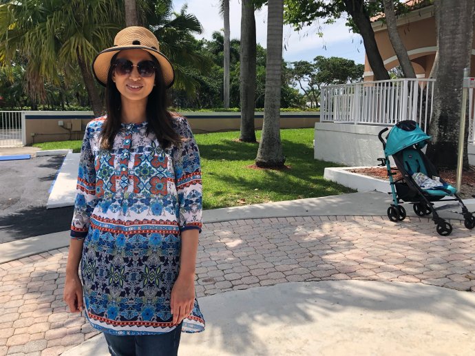 Aisha Kahn je Američanka pákistánského původu. Žije střídavě v Miami a v Islámábádu. Foto: Jana Ciglerová, Deník N