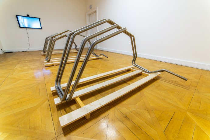Boudníkem inspirovaný objekt Trajektorie vidění od Matěje Al-Aliho. Foto: Moravská galerie